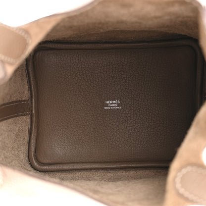 Hermes Taurillon Clemence Picotin Lock 18 PM Etoupe 5 of 11