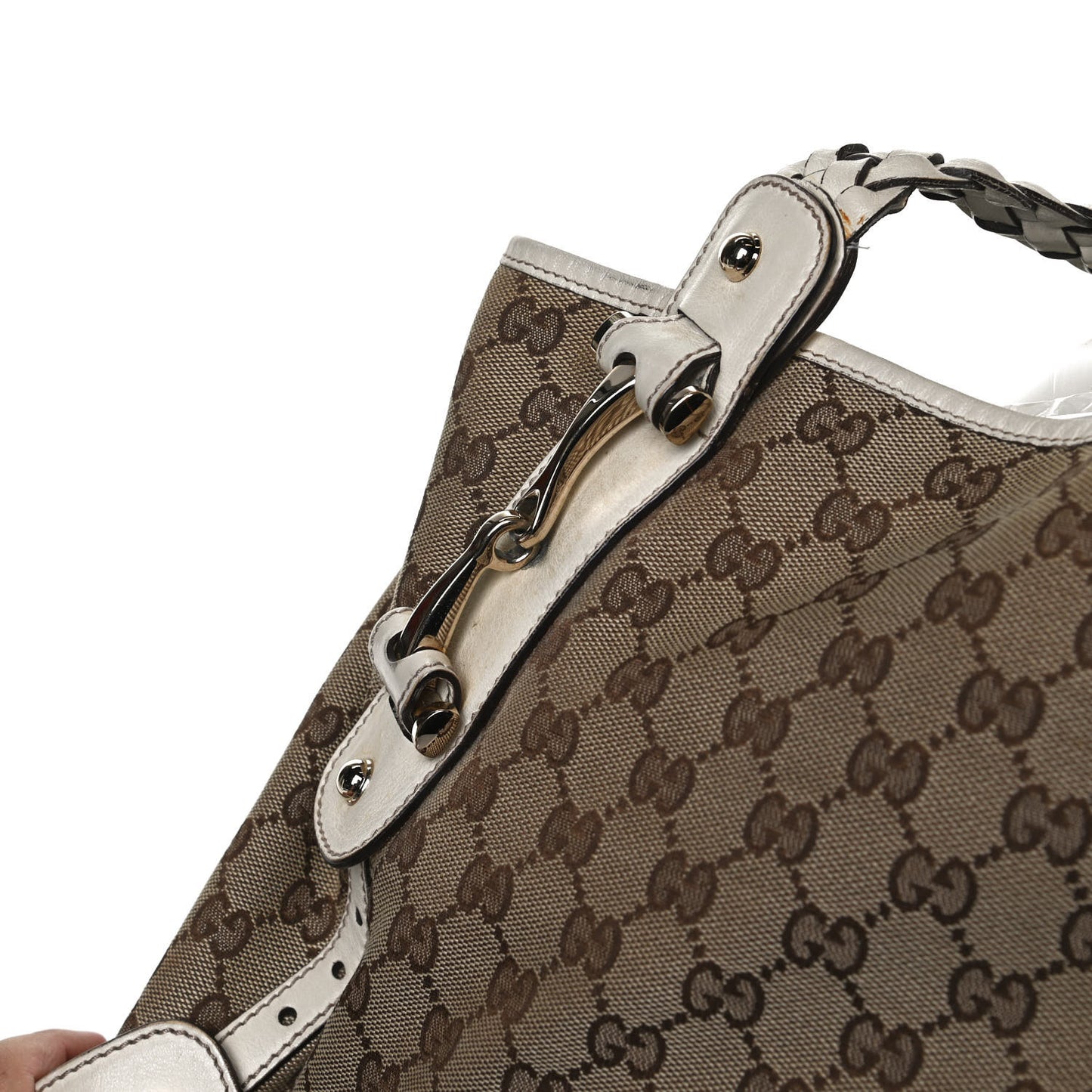 Monogram Medium Pelham Shoulder Bag Off White