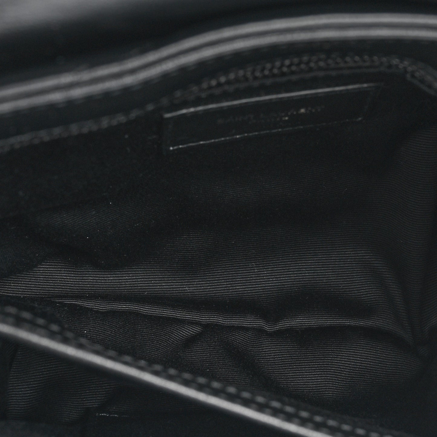 Calfskin Y Quilted Monogram Monochrome Toy Loulou Crossbody Bag Black