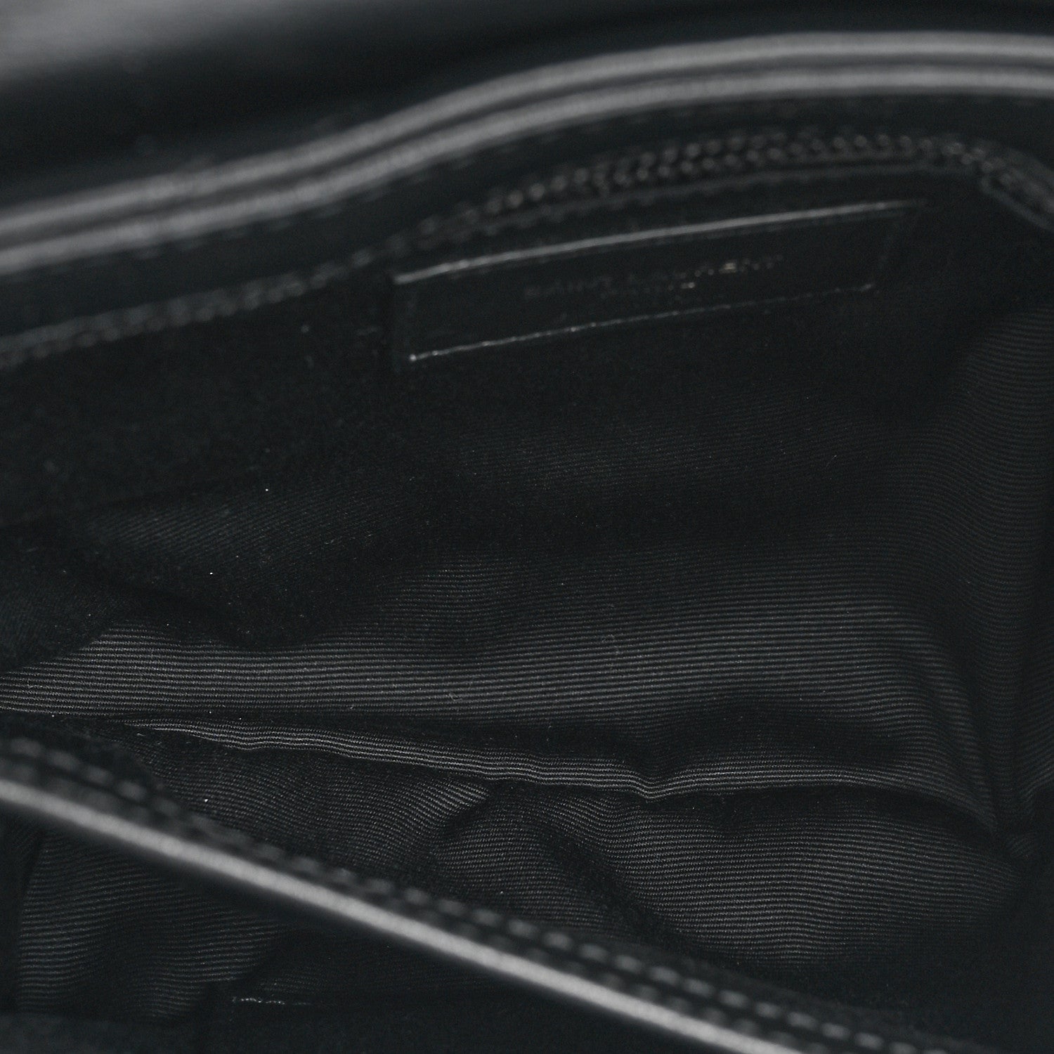 Saint Laurent Calfskin Y Quilted Monogram Monochrome Toy Loulou Crossbody Bag Black 6 of 10