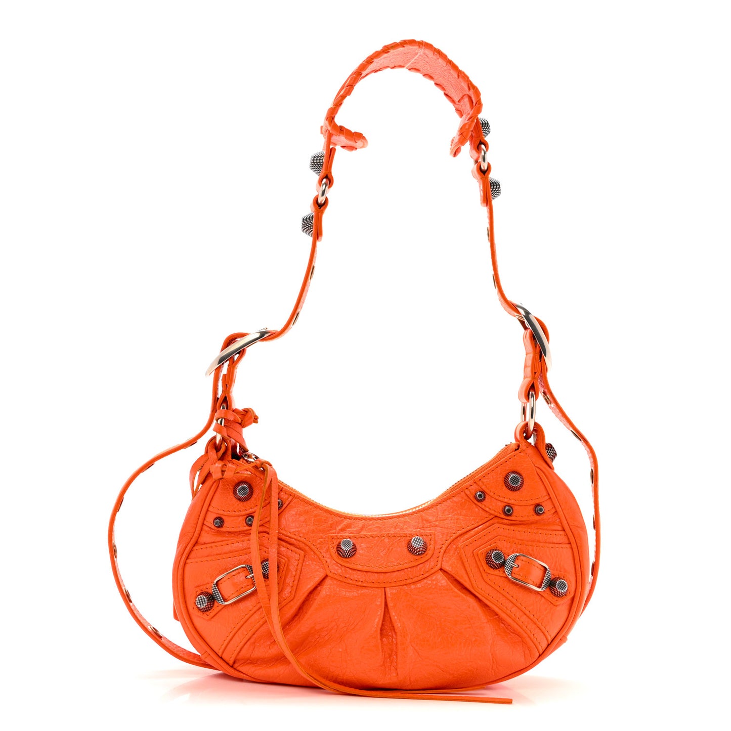 Agneau Arena Le Cagole Shoulder Bag XS Orange