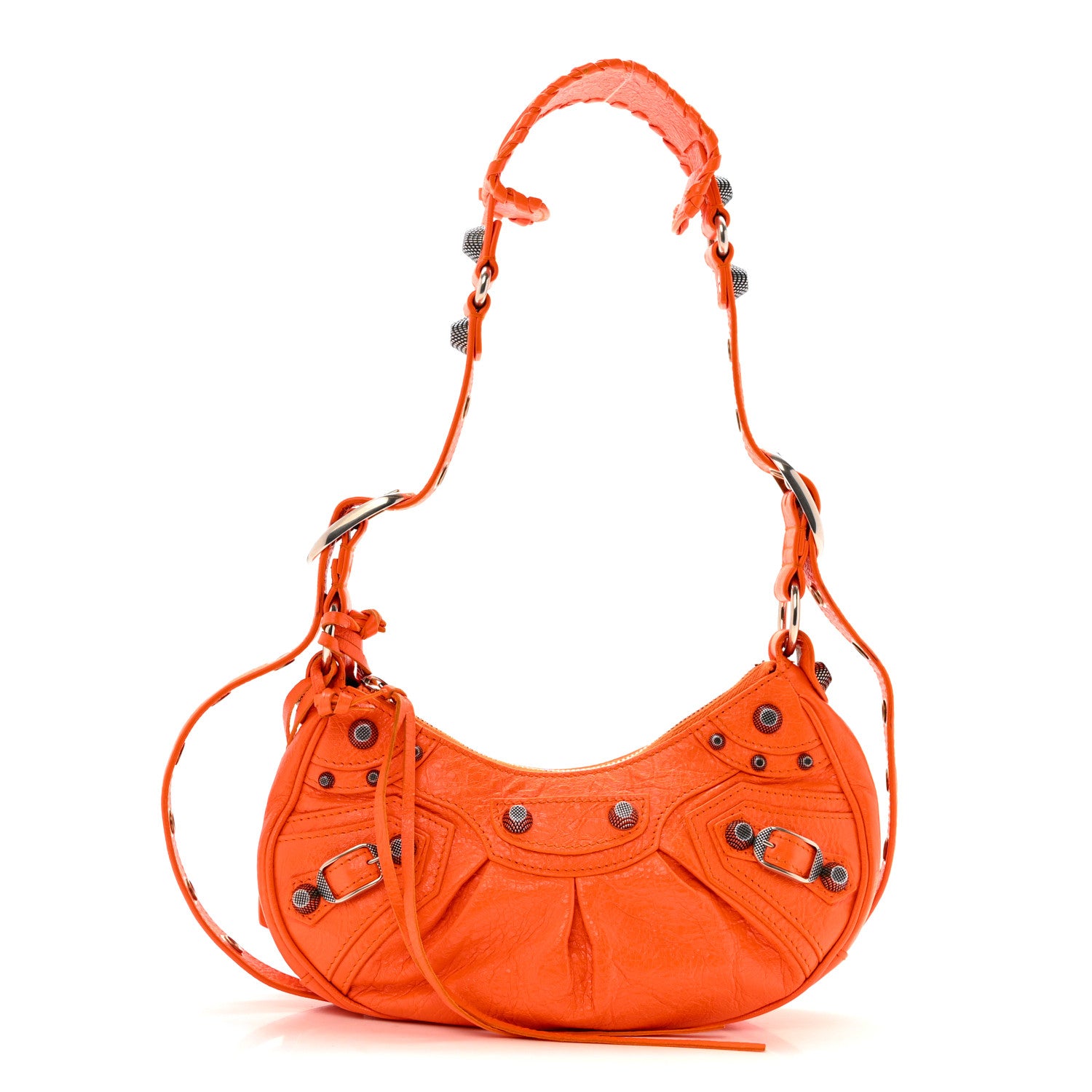 Balenciaga Agneau Arena Le Cagole Shoulder Bag XS Orange 1 of 15