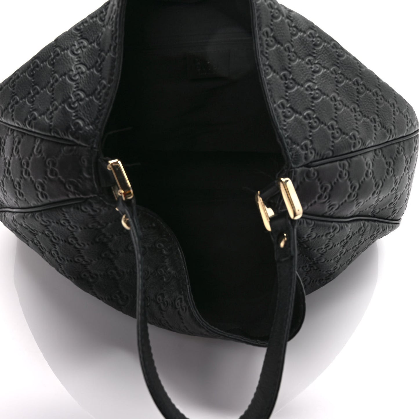 Guccissima Large New Ladies Web Hobo Black