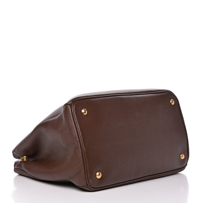 Prada Vitello Daino Shoulder Bag Bruciato 4 of 11