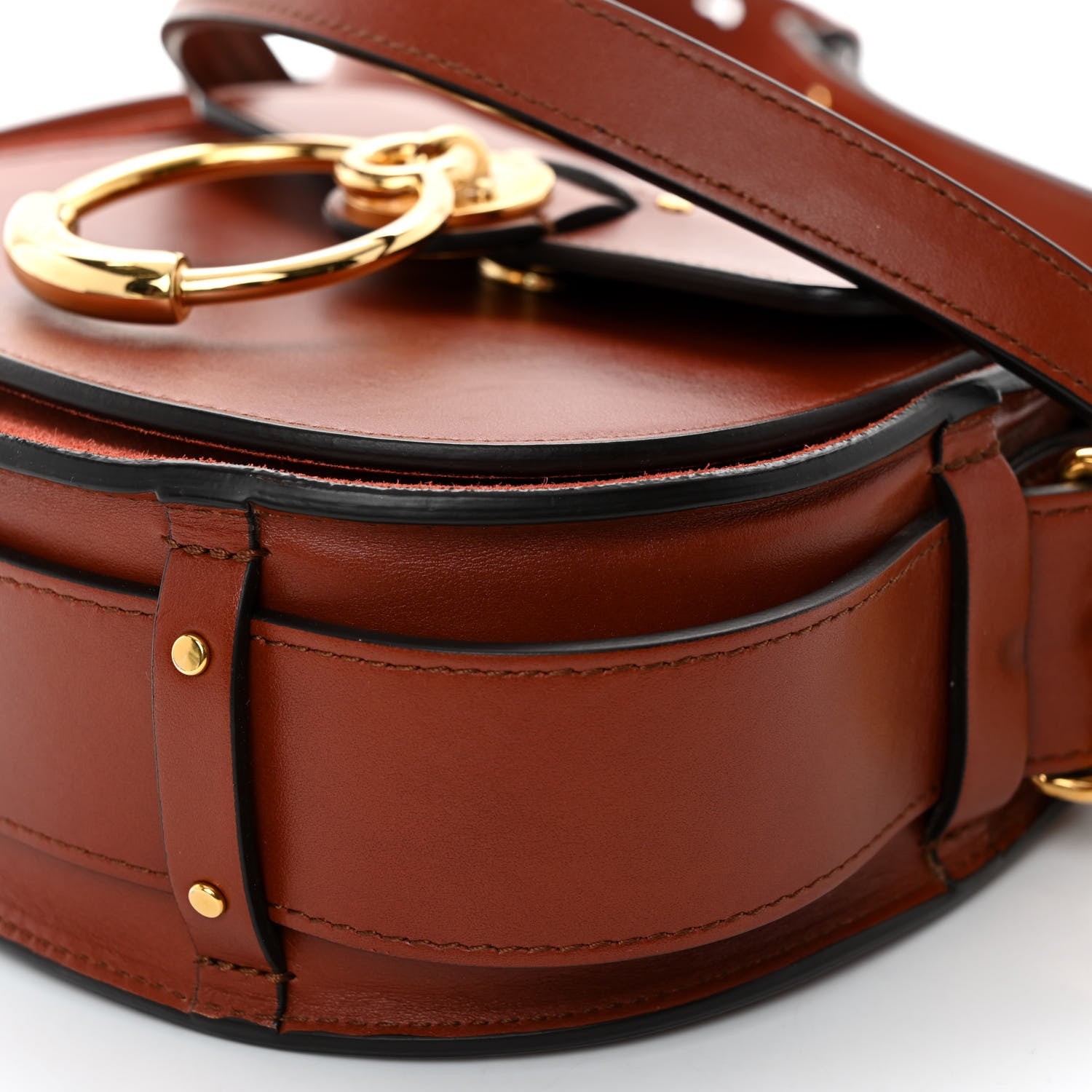 Chloe Calfskin Small Tess Bag Sepia Brown 9 of 9