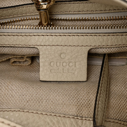 Gucci Pebbled Calfskin Medium Soho Chain Shoulder Bag Off White 6 of 16