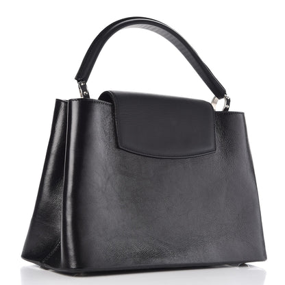 Louis Vuitton Taurillon Capucines MM Shiny Black 3 of 6