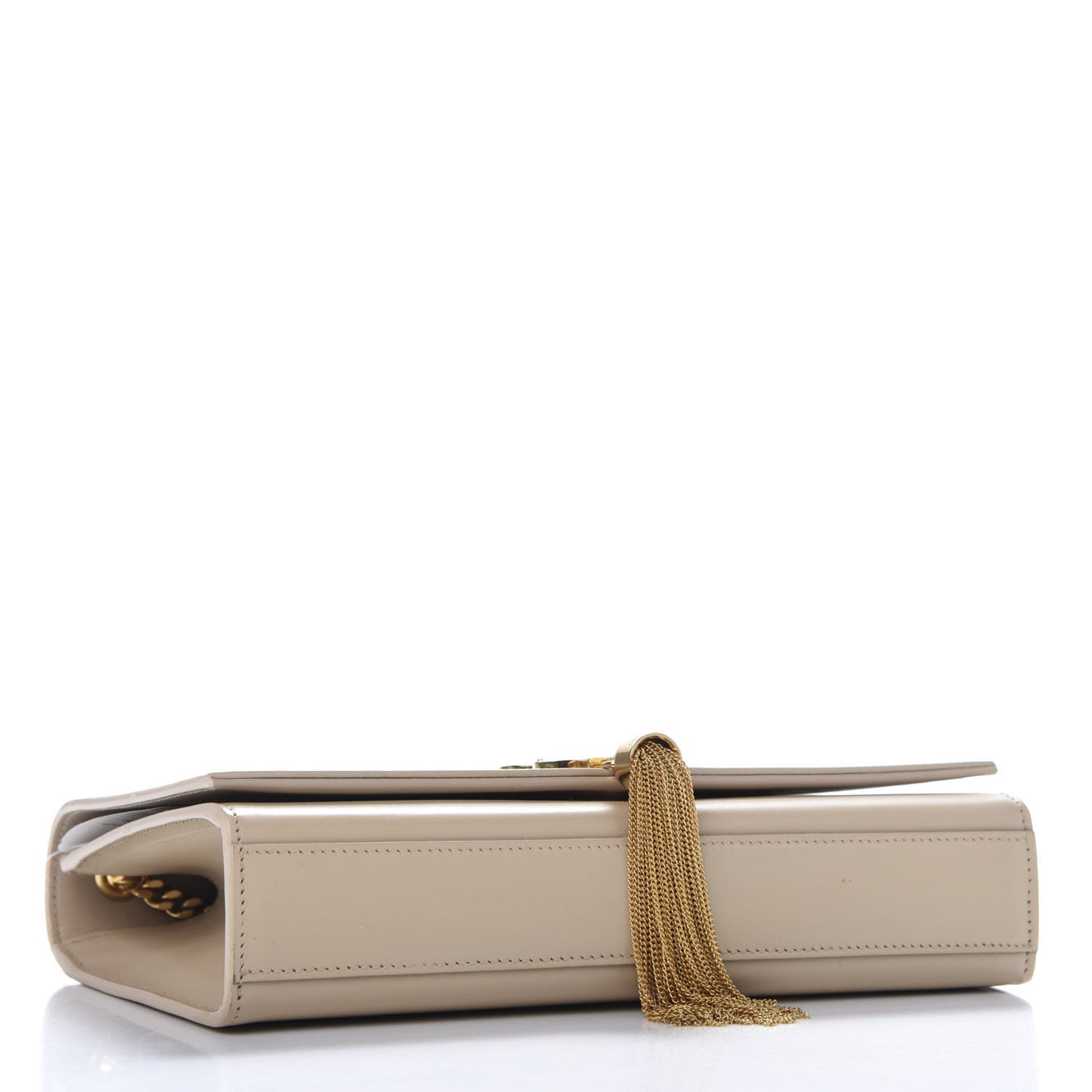 Smooth Calfskin Medium Classic Monogram Kate Tassel Satchel Nude Powder