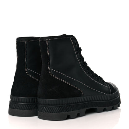 Jimmy Choo Nappa Crosta Suede Mens Nord Combat Boots 43 Black 4 of 9
