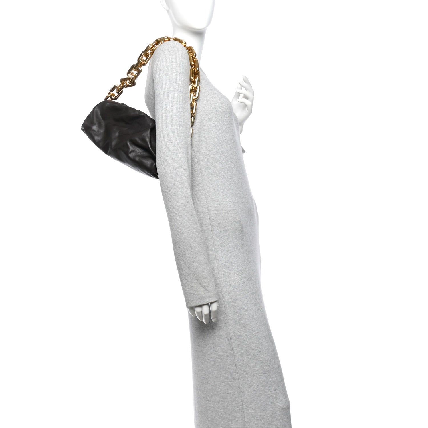 Bottega Veneta Calfskin The Pouch Chain Fondant 2 of 10