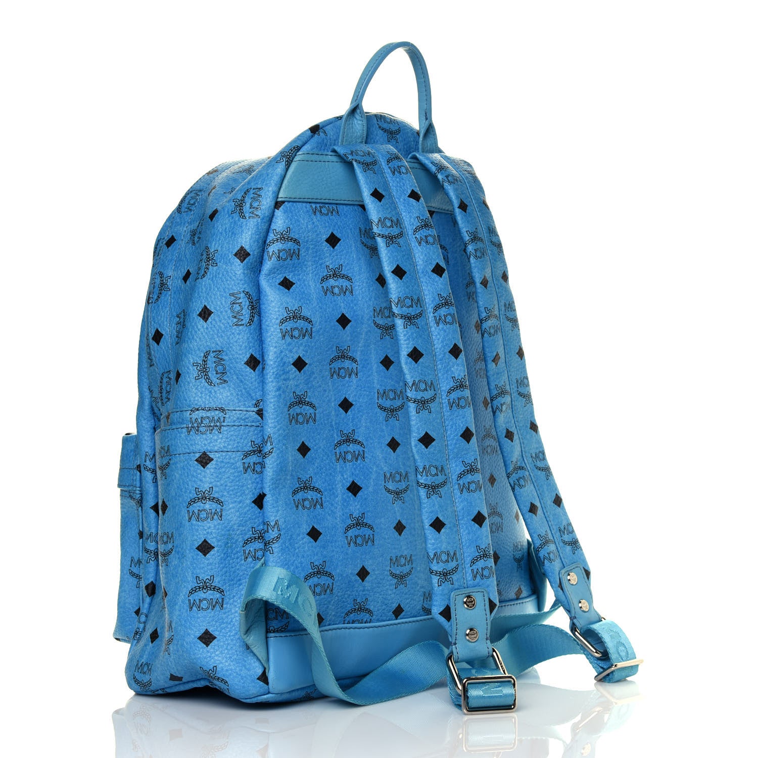 MCM Visetos Medium Sprinkle Stud Stark Backpack Blue 2 of 4
