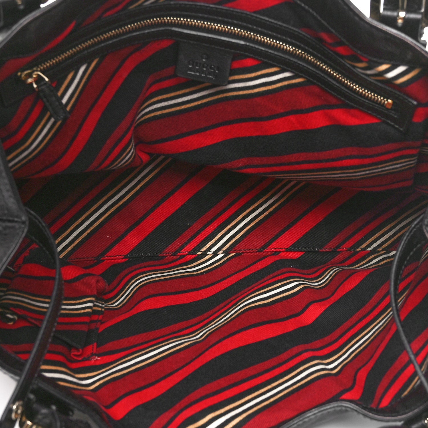 Gucci Calfskin Medium Britt Tote Black 5 of 10