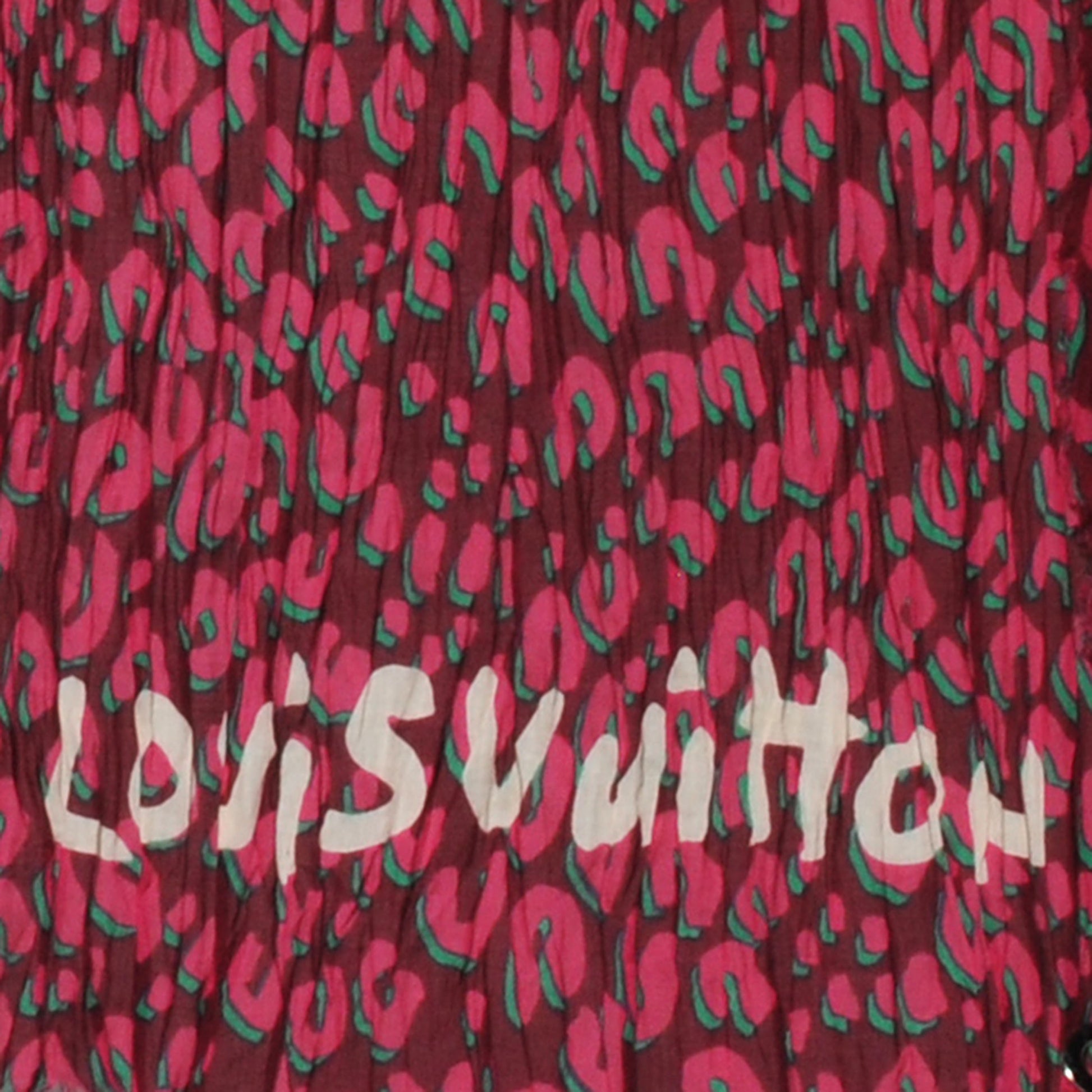 Louis Vuitton Cotton Leopard Pareo Rouge Fauviste 1 of 6