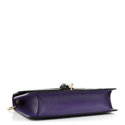 Bulgari Calfskin Serpenti Forever Crossbody Bag Amethyst 4 of 12