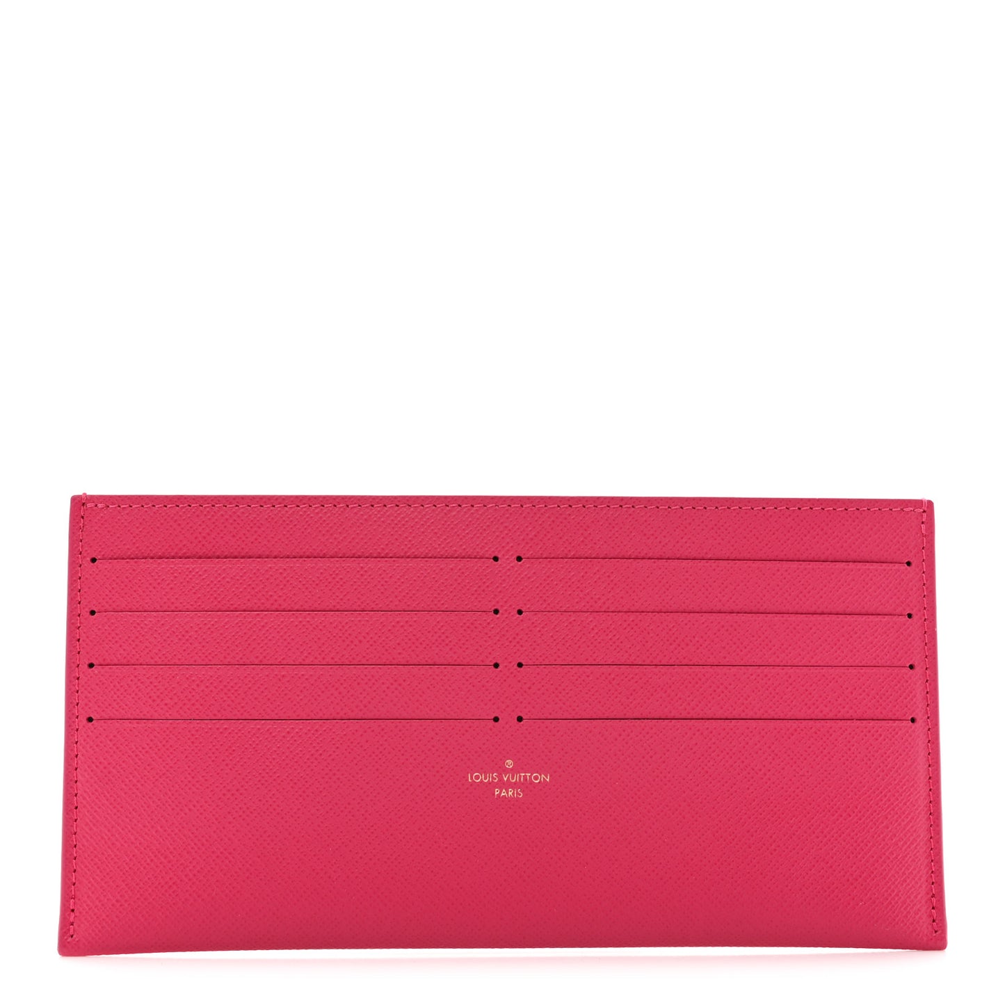 Calfskin Felicie Card Holder Insert Fuchsia
