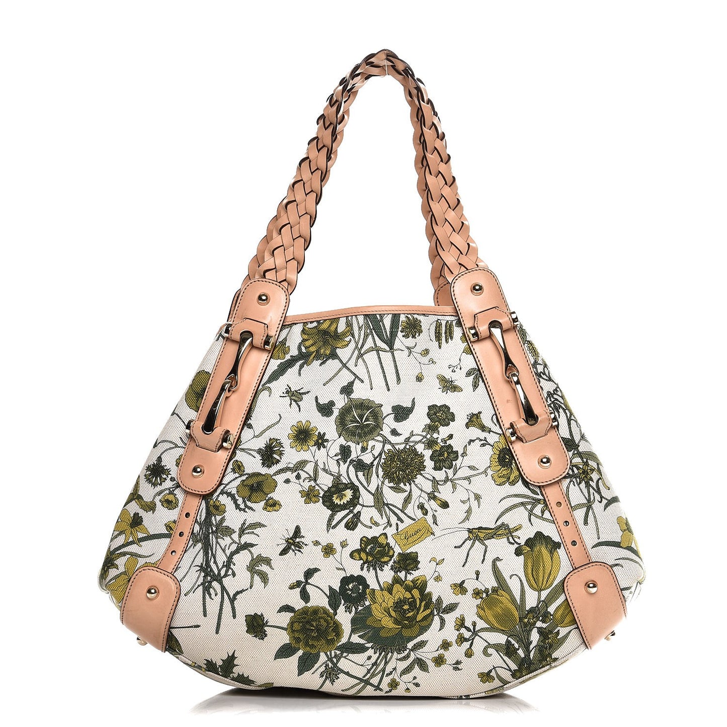 Canvas Floral Flora Pelham Shoulder Bag Beige