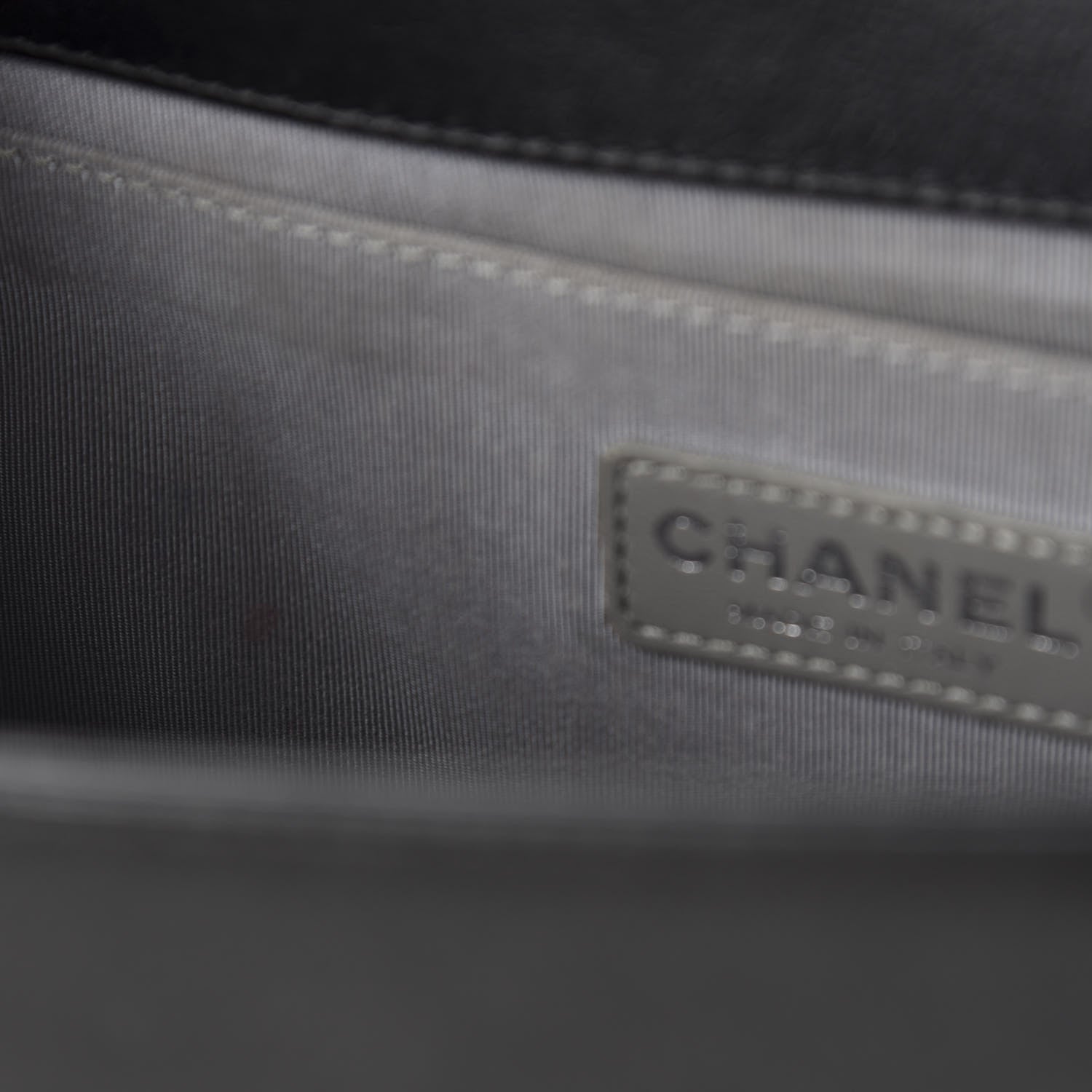 Chanel Calfskin Quilted Medium Boy Flap Black 9 of 13