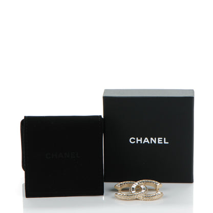 Chanel Baguette Crystal CC Brooch Gold 5 of 5