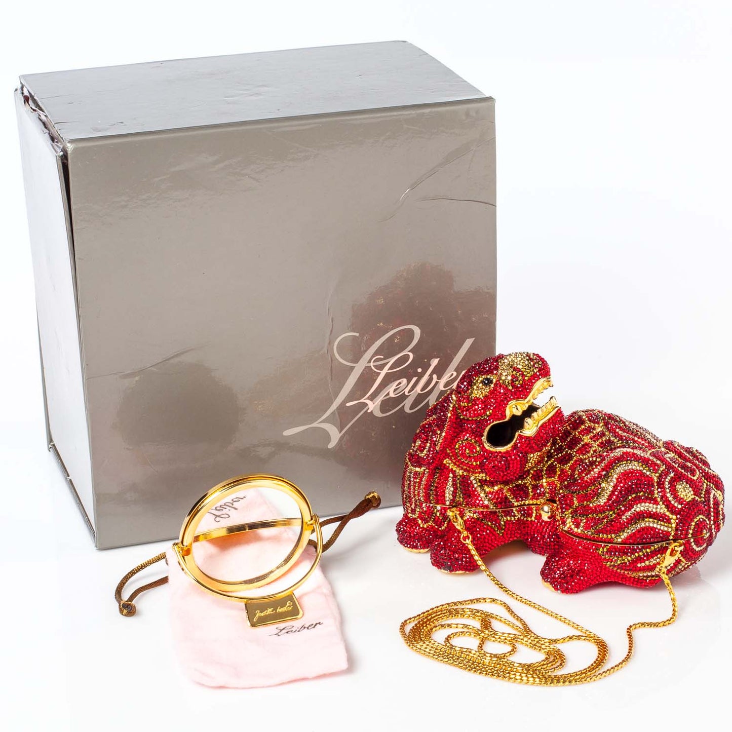 Swarovski Crystal Ming Dragon Minaudiere Clutch