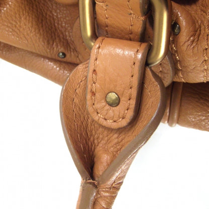 Chloe Leather Paddington Front Pocket Tote Tan 15 of 17