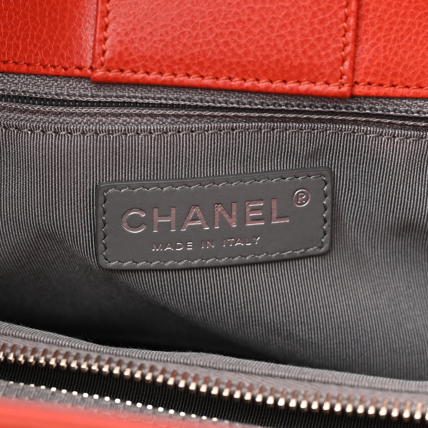Calfskin Small Cerf Executive Shopper Tote Orange