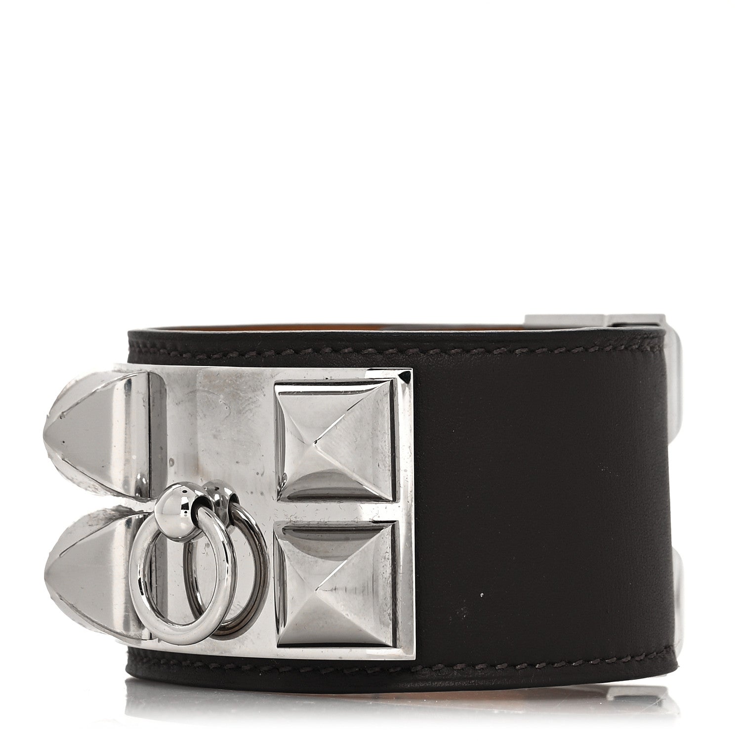 Hermes Chamonix Collier De Chien CDC Bracelet S Chocolate 1 of 5