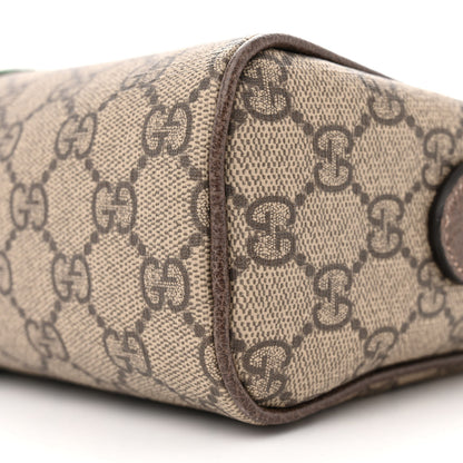 Gucci GG Supreme Monogram Web Small Ophidia Shoulder Bag Brown 10 of 13