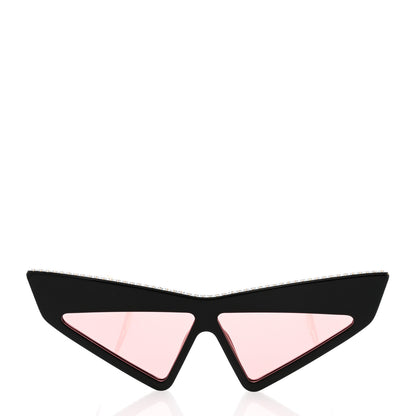 Gucci Acetate Crystal Geometric Sunglasses GG0430S Black 2 of 8