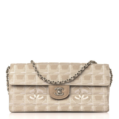 Chanel Nylon Travel East West Flap Beige 1 of 8