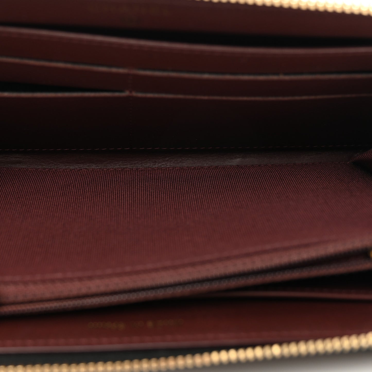 Caviar Quilted Large Gusset Zip Around Wallet Black