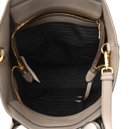 Prada Vitello Daino Zippered Tote Argilla 5 of 12
