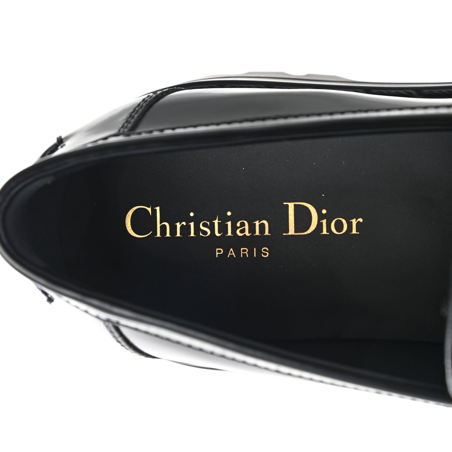 Brushed Calfskin Dior Code Lug Sole 15mm Loafers 38.5 Black