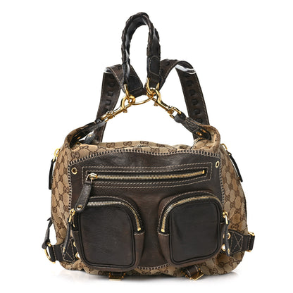 Gucci Monogram Medium Darwin Convertible Backpack Brown 1 of 10