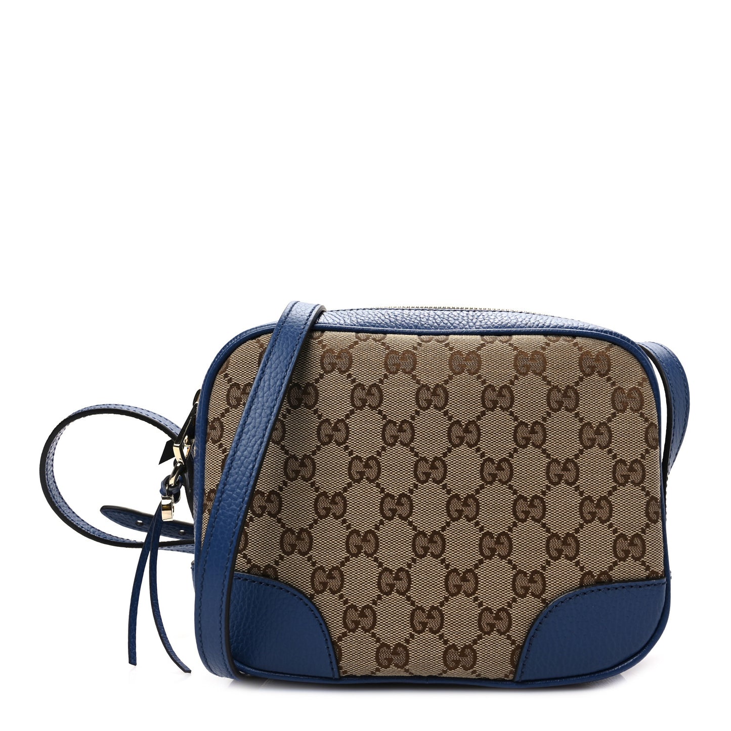 Monogram Dollar Calfskin Mini Bree Messenger Bag Beige Ebony Caspian