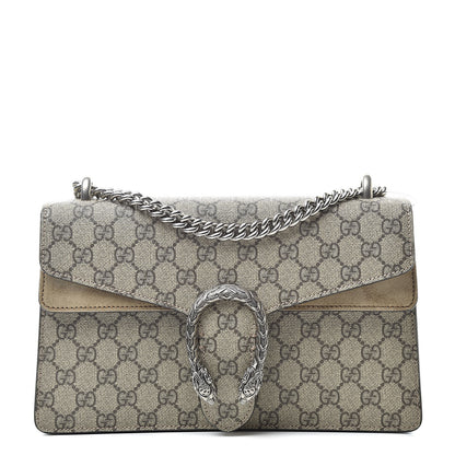 Gucci GG Supreme Monogram Small Dionysus Shoulder Bag Taupe 1 of 13