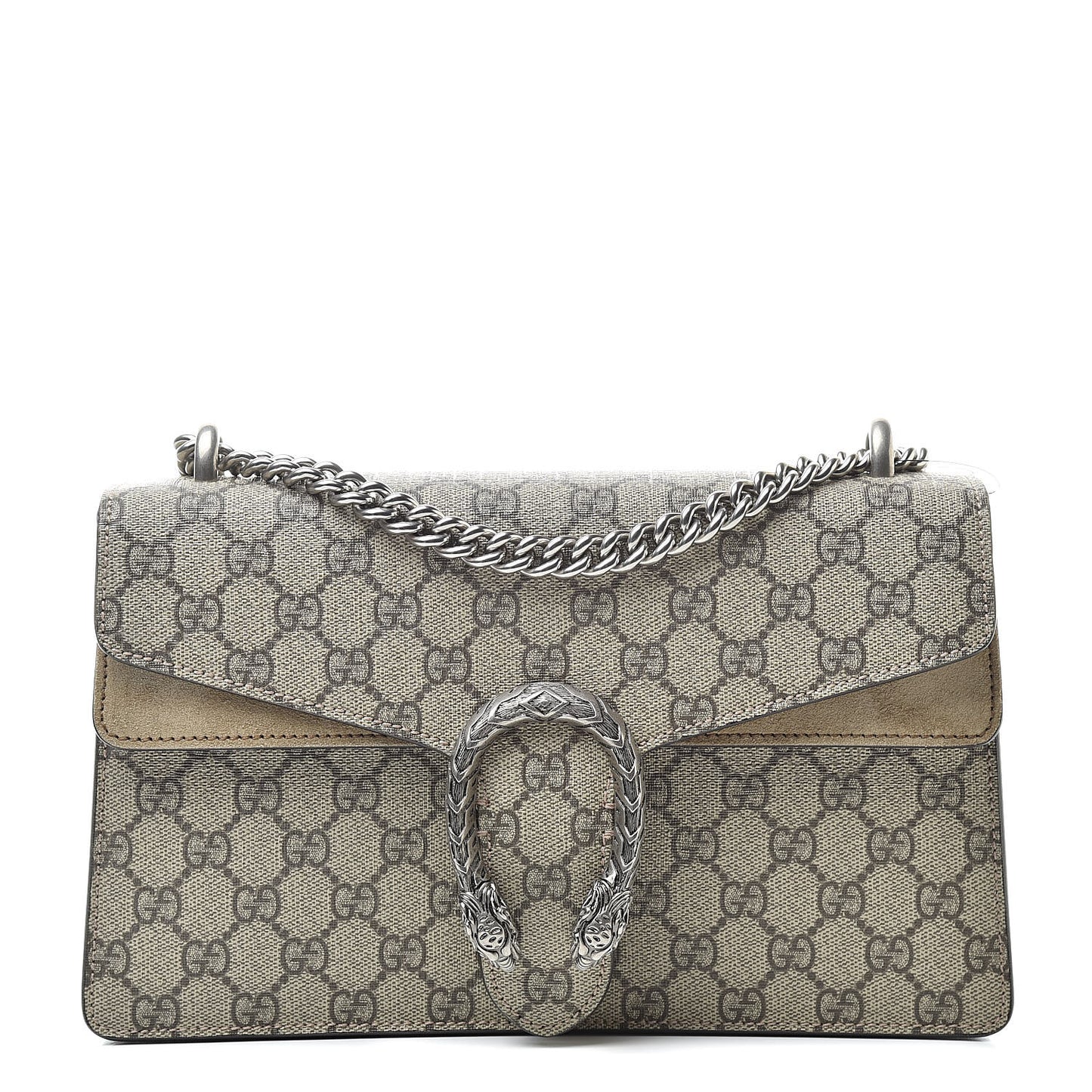 GG Supreme Monogram Small Dionysus Shoulder Bag Taupe