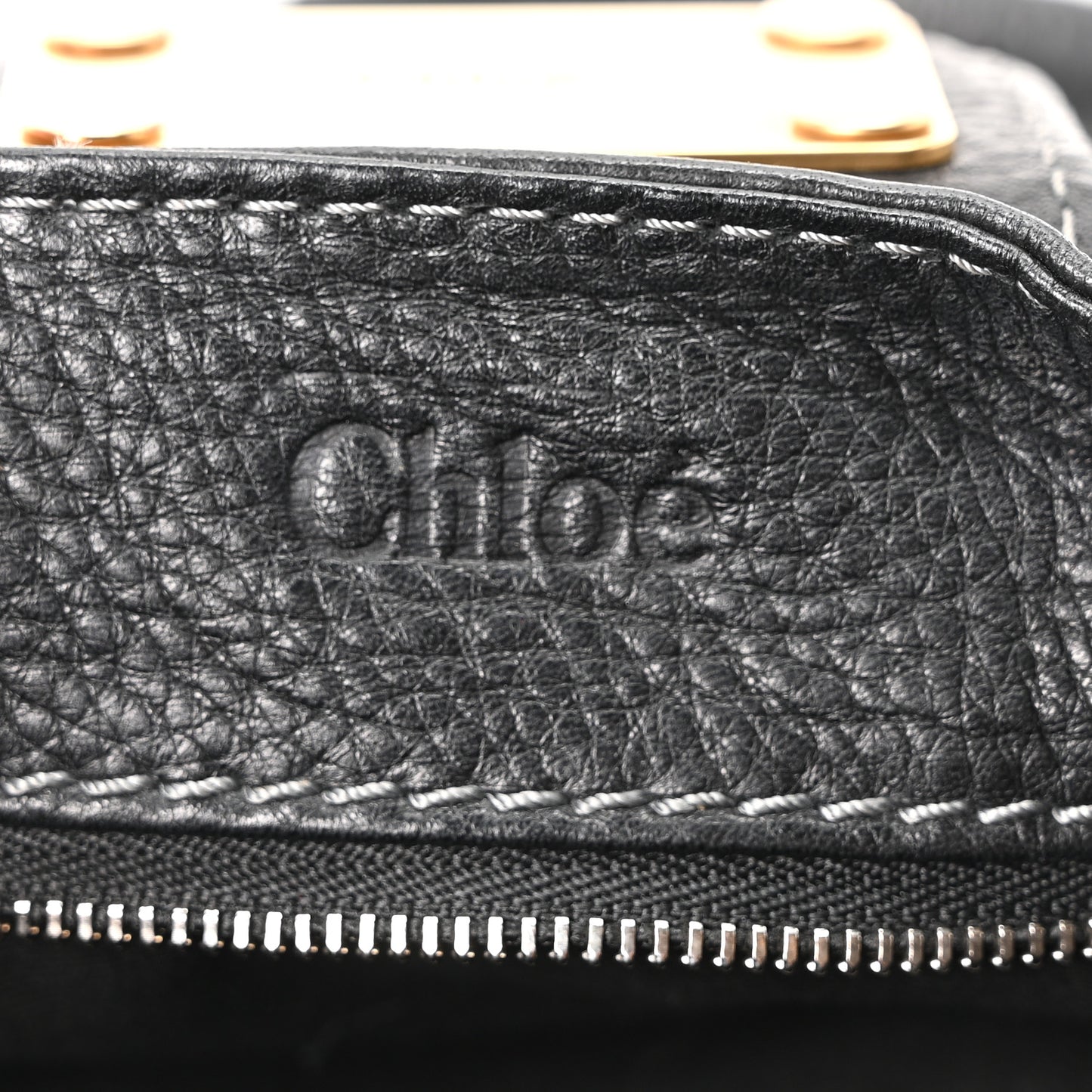 Calfskin Medium Paddington Satchel Black
