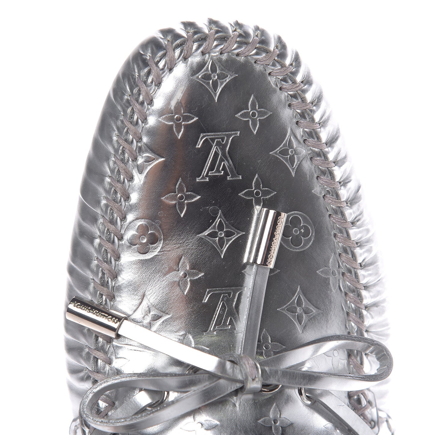 Calfskin Monogram Gloria Loafers 39 Silver