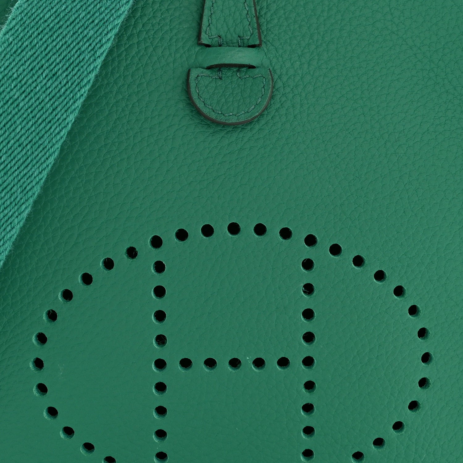 Hermes Taurillon Clemence Evelyne TPM Vert Jade 8 of 13