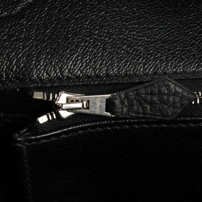 Hermes Taurillon Clemence Birkin 35 Black 11 of 24