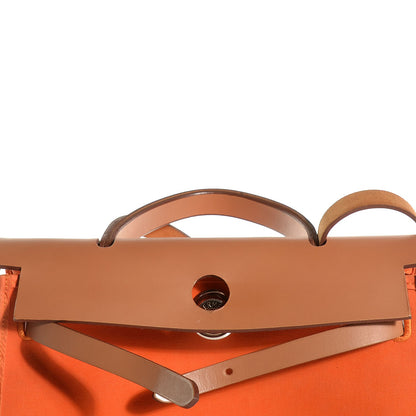 Hermes Toile Herbag Zip 31 PM Orange 12 of 15
