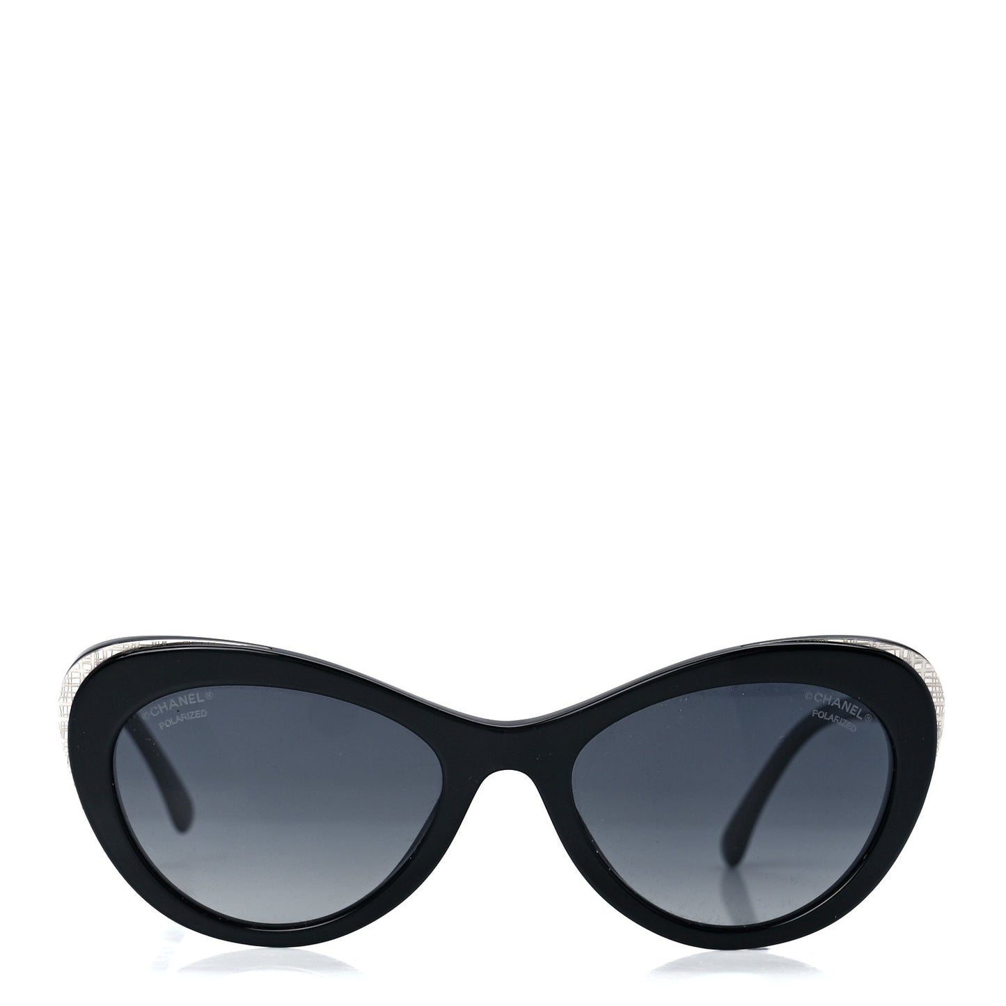 Acetate Polarized Cat Eye CC Sunglasses 5432 Black