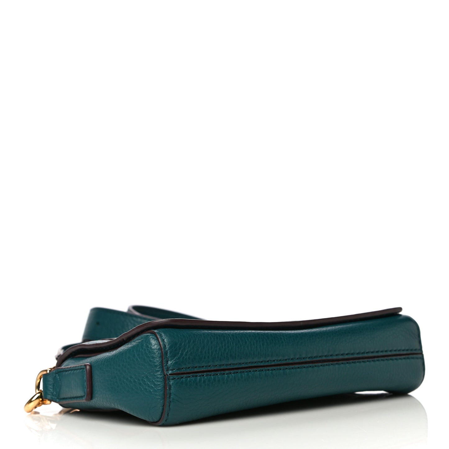 Pebbled Calfskin Recruit Crossbody Teal