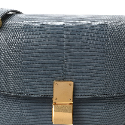 Celine Lizard Small Classic Box Flap Bag Blue 8 of 10