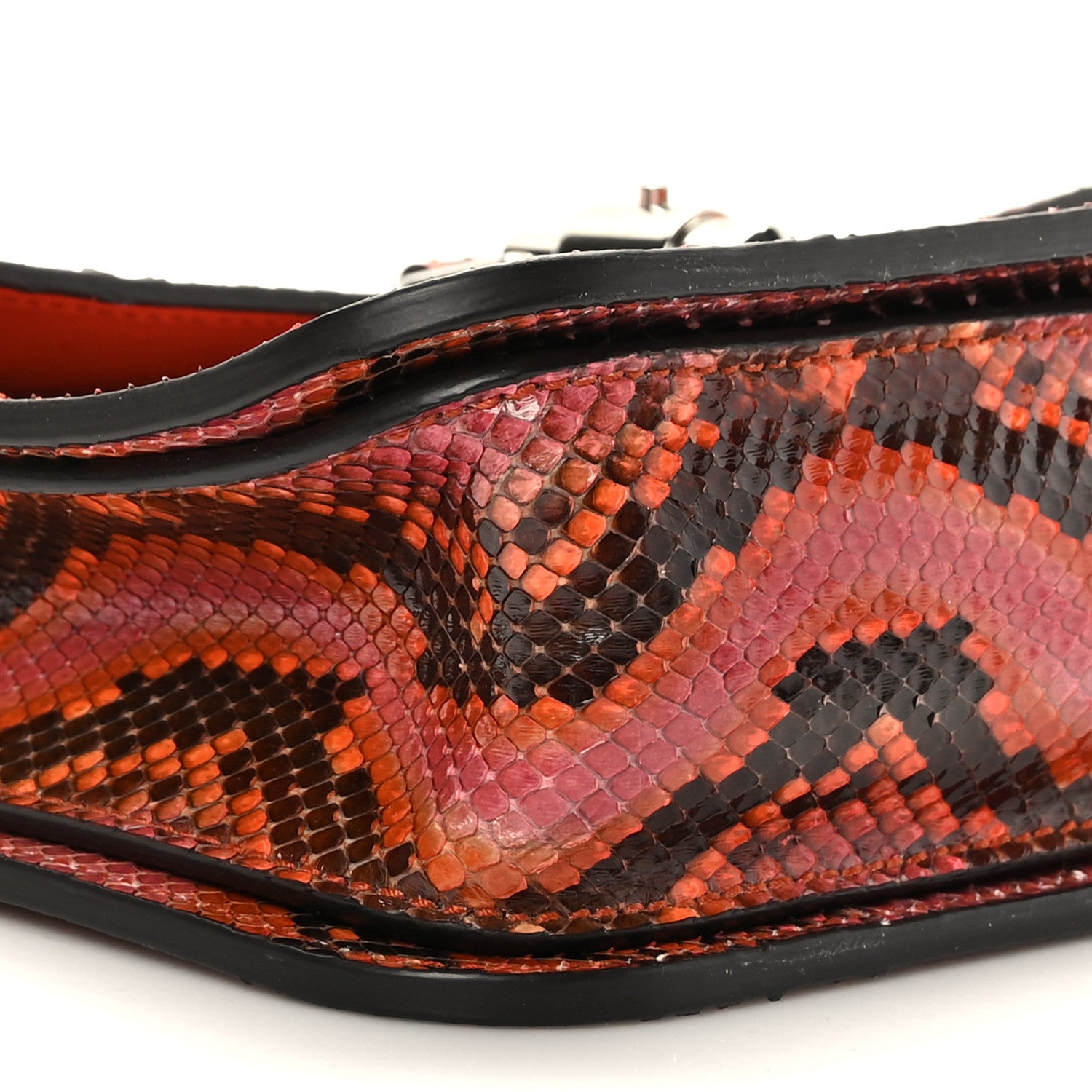 Gucci Snakeskin Small Jackie Shoulder Bag Deep Paprika Rocky 8 of 9
