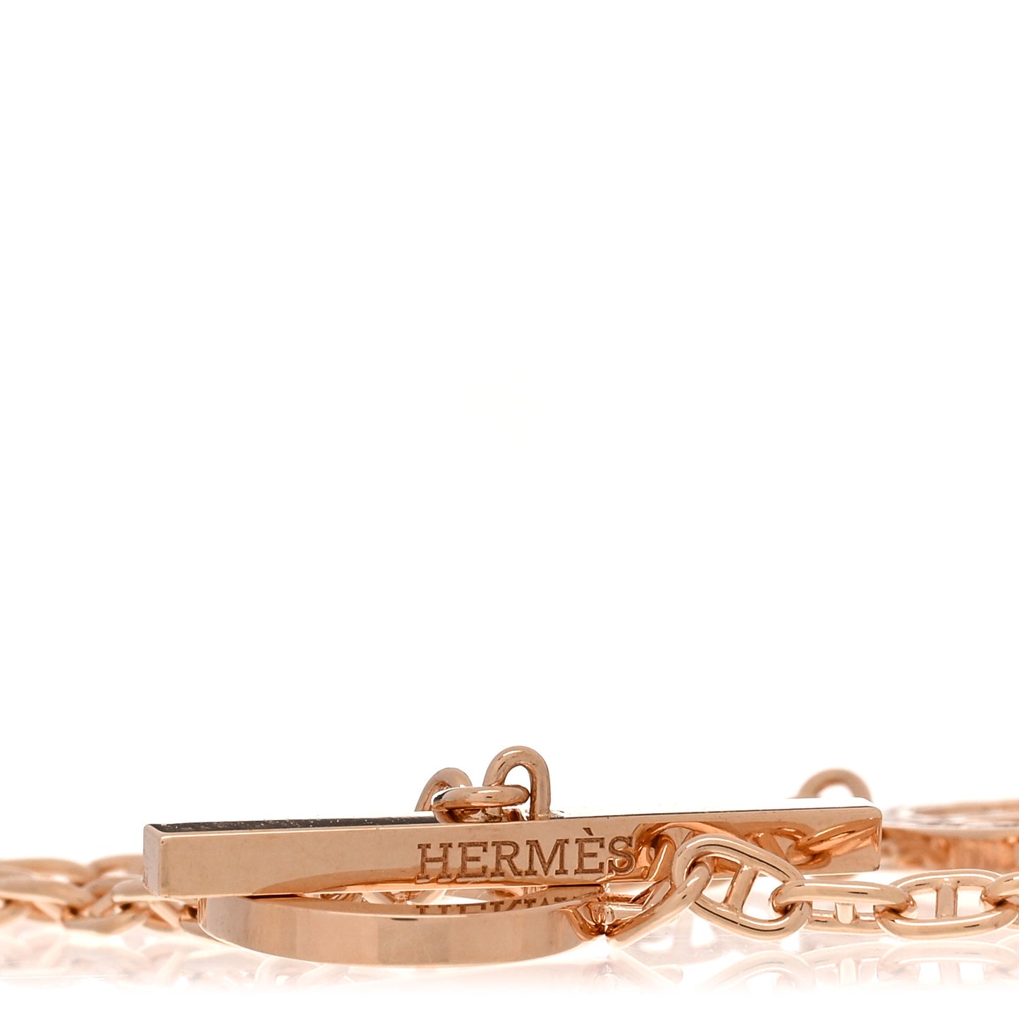 18K Rose Gold Diamond Chaine d'Ancre Contour Bracelet ST