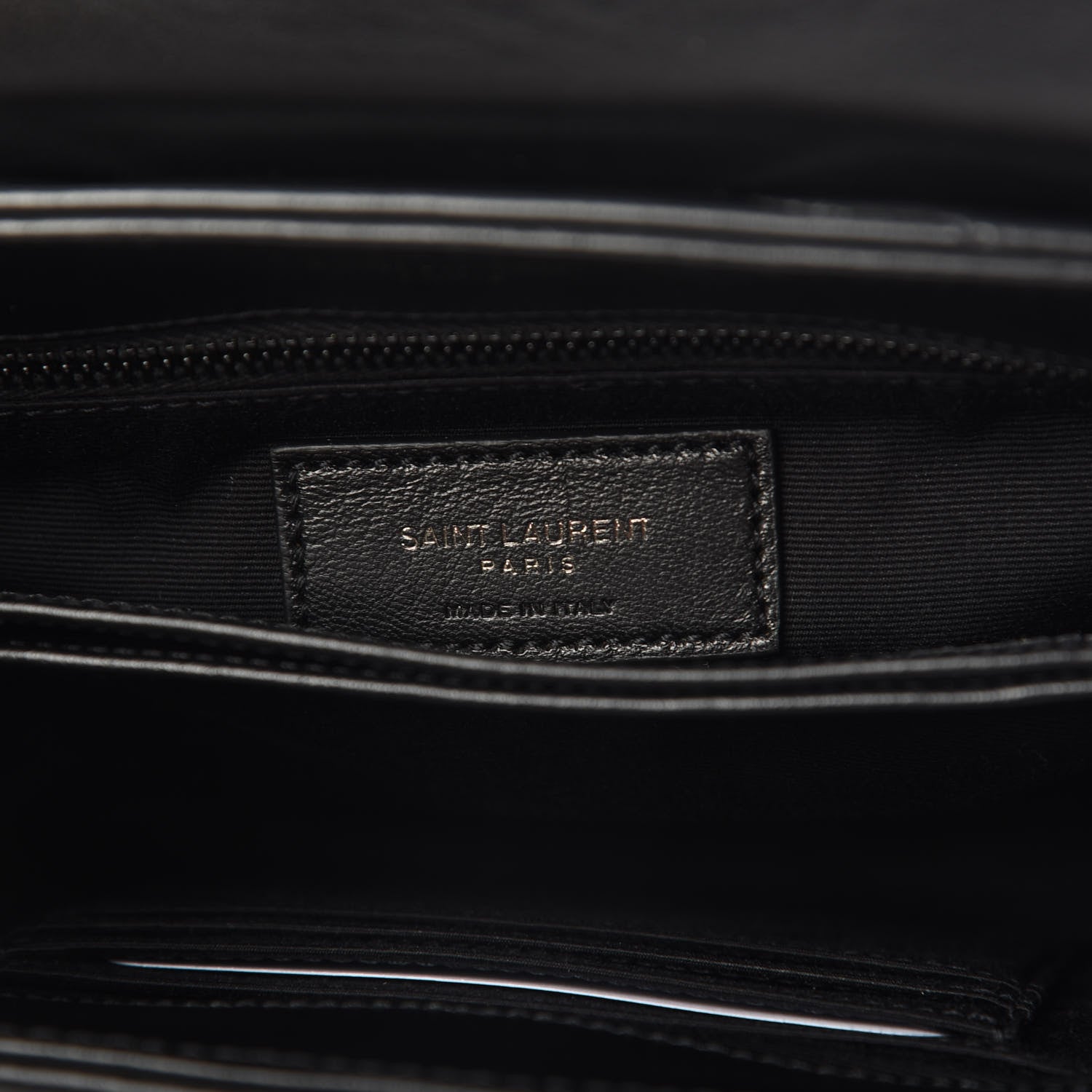 Saint Laurent Calfskin Y Quilted Monogram Toy Loulou Crossbody Bag Black 5 of 9