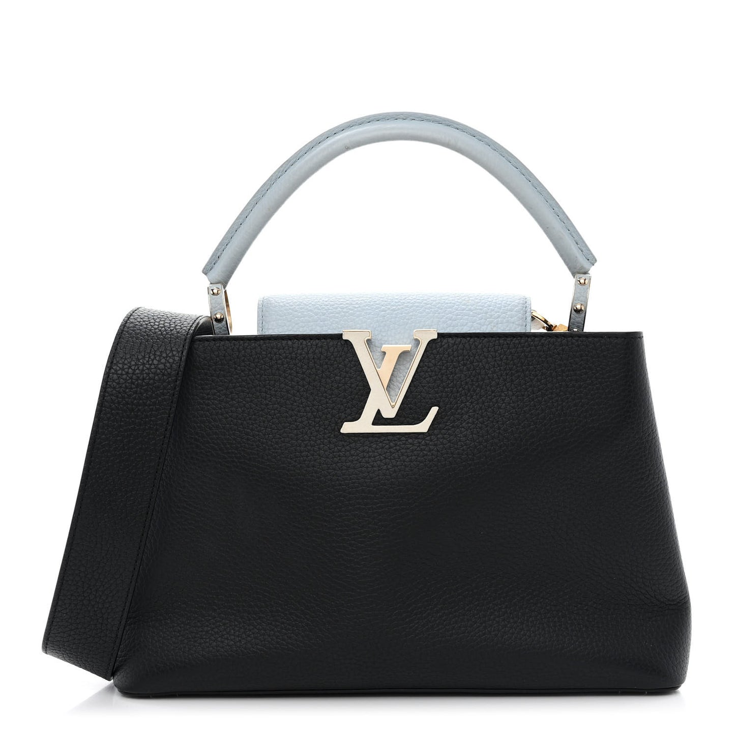 Taurillon Capucines MM Black Blue White