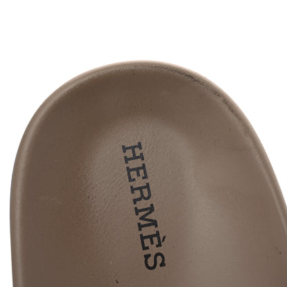 Hermes Suede Goatskin Extra Sandals 39 Beige Argile 12 of 14