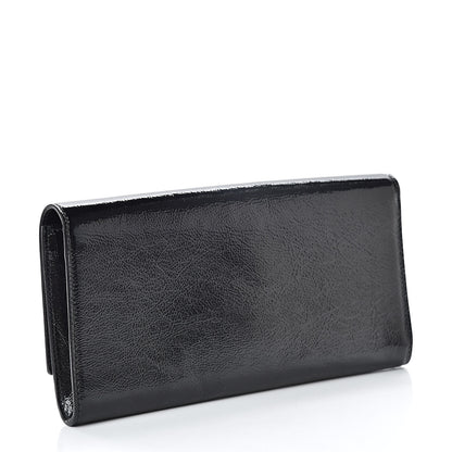 Saint Laurent Textured Patent Monogram Small Belle De Jour Clutch Black 3 of 8
